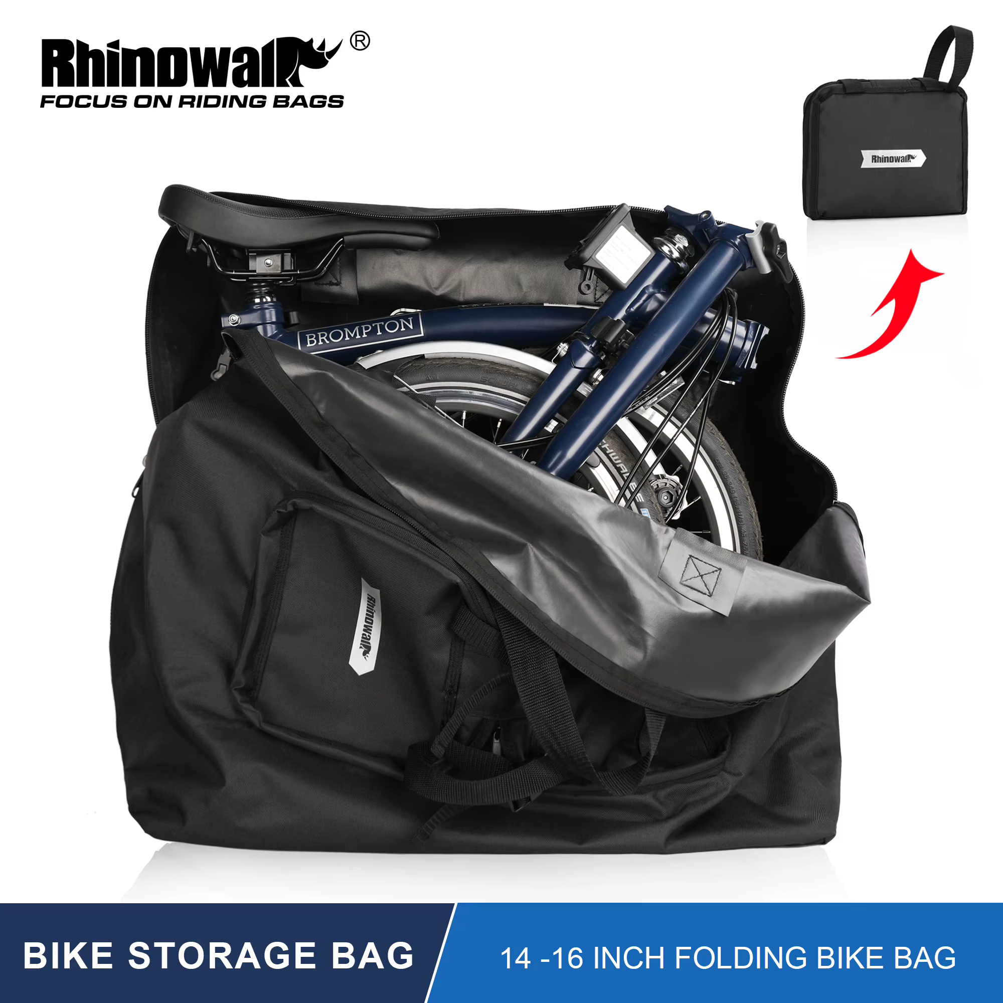 Bal inowalk-Sac de vélo pliant 14-20 pouces
