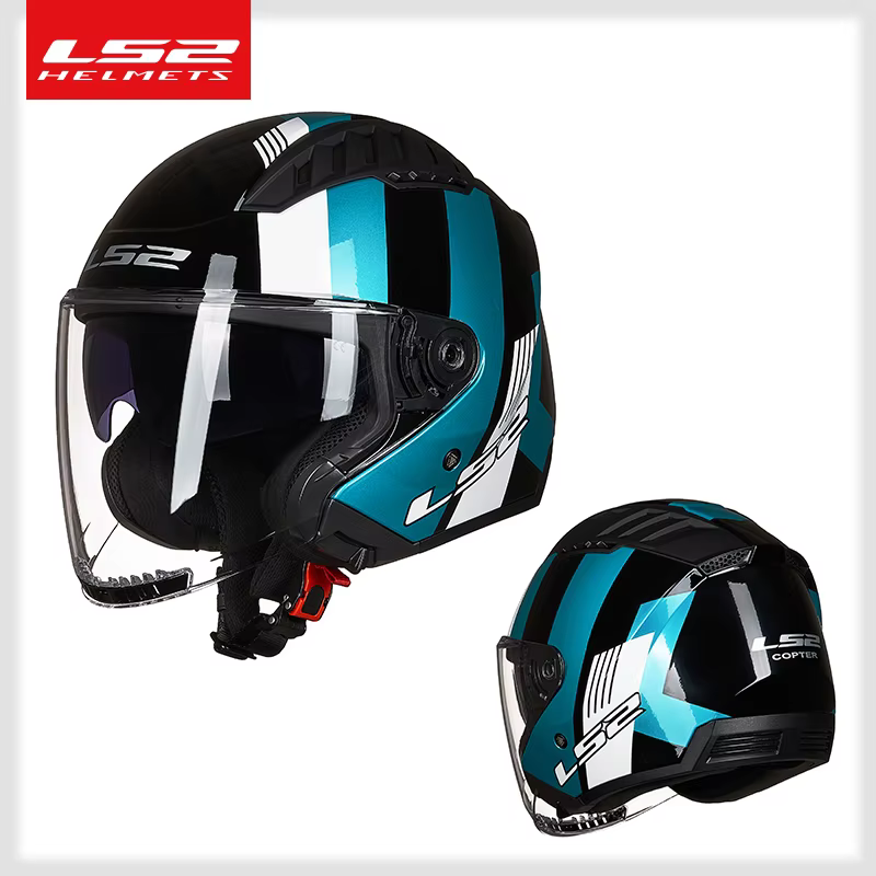 Casque de moto LS2 Copter à double visière