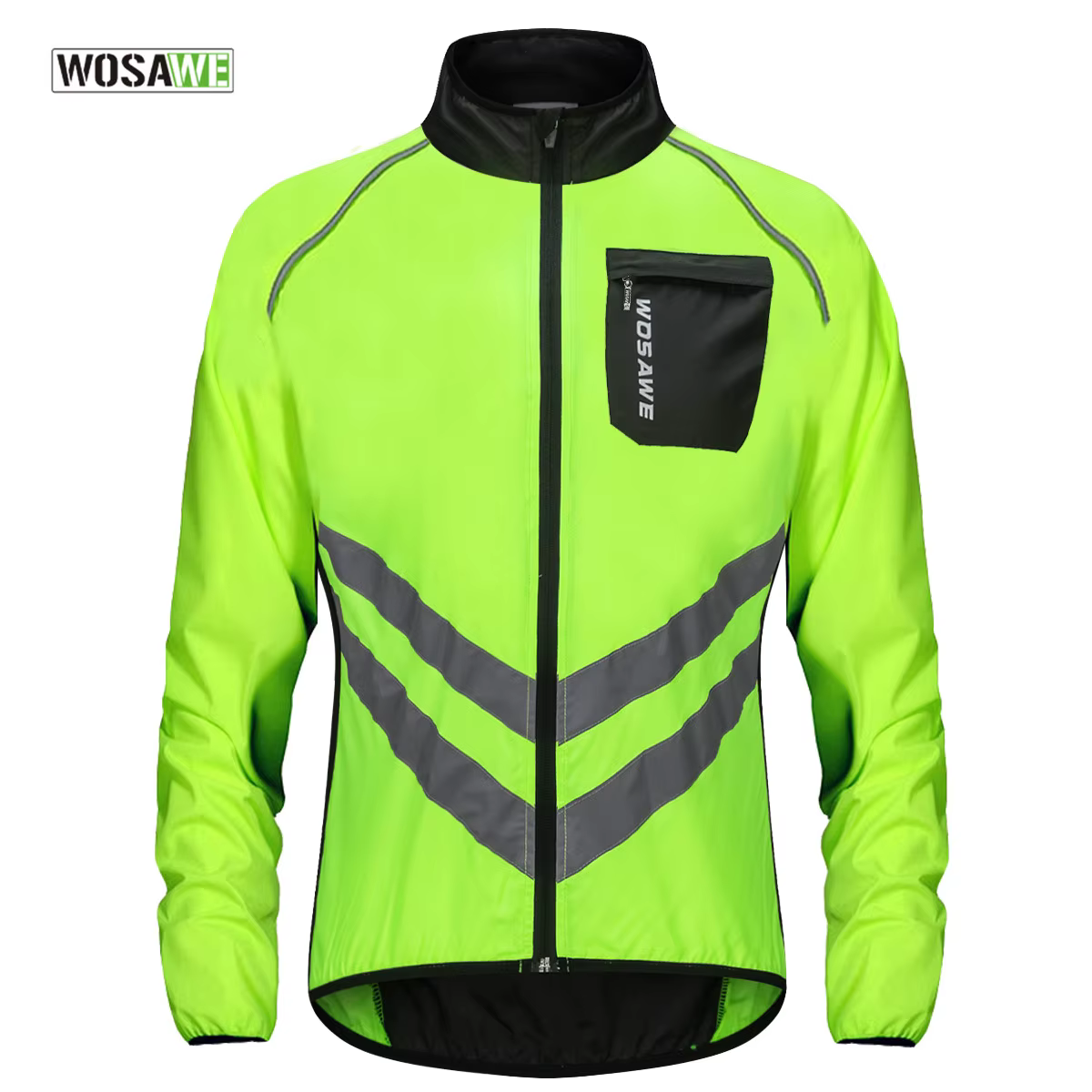 WOSAWE cyclisme veste de pluie haute visibilité maillot multifonction route vtt vélo