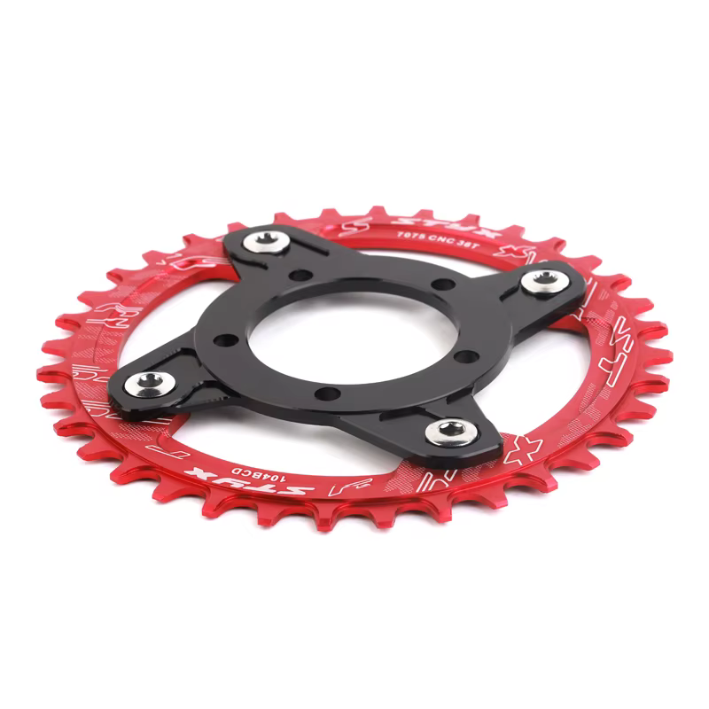 Roue à chaîne de vélo électrique 32T 34T 36T 38T rouge bleu noir pour Kits de moteur d'entraînement central Bafang 8