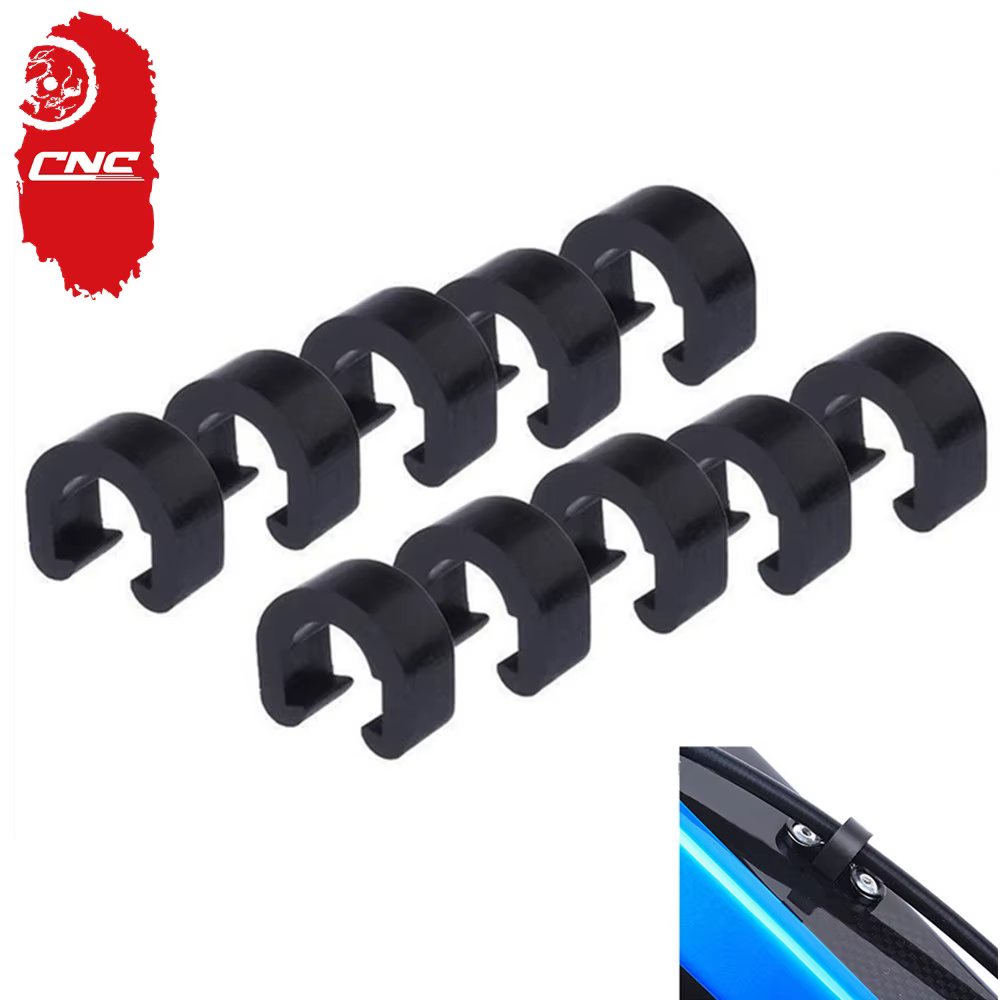 CNC vtt vélos de route c-clamp boîtier tuyau manette de vitesse câble Guide fixation pince vélo C Clips