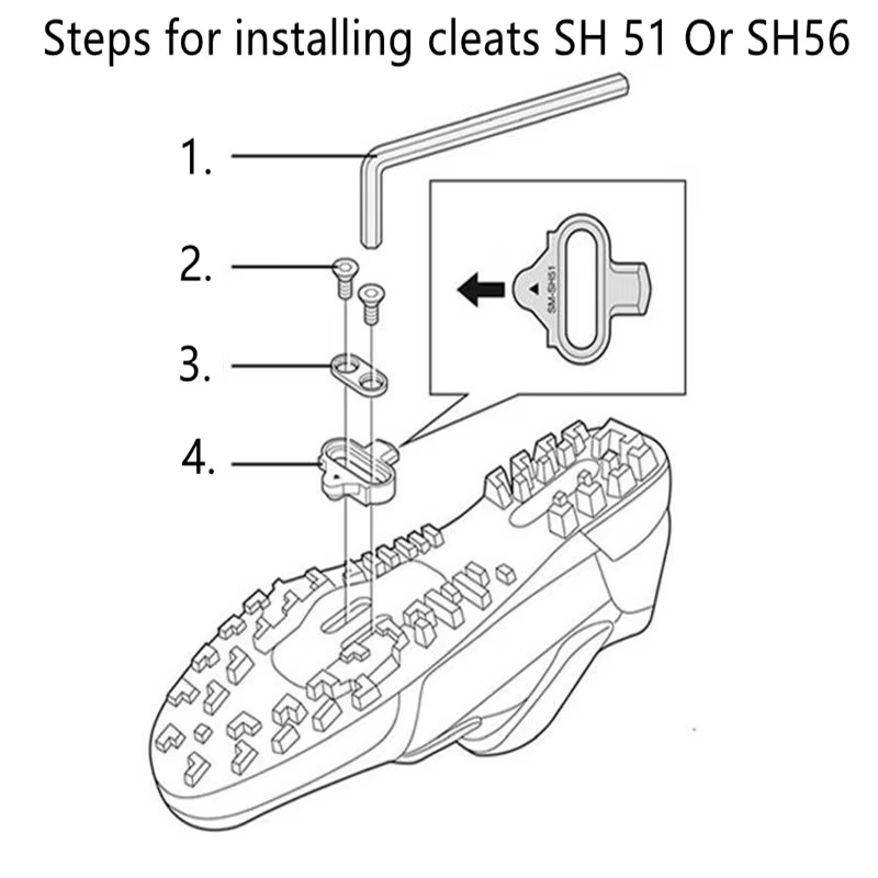 SHIMANO SPD nouveau CL-MT001 SM SH51 SH56 pédale crampons plaque vélo flotteur montagne