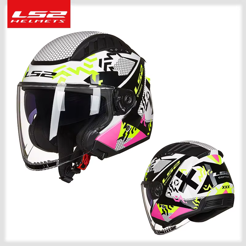Casque de moto LS2 Copter à double visière