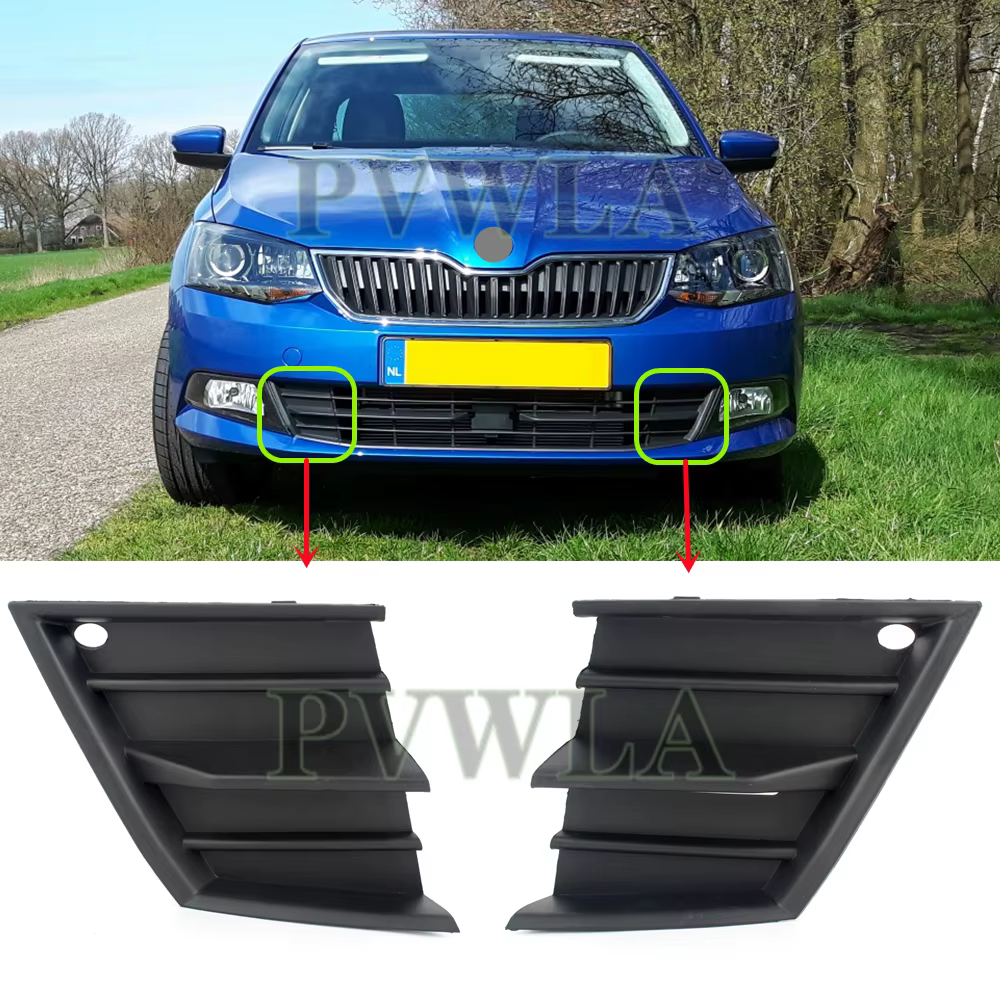 Garniture de couverture de pare-chocs avant pour Skoda Fabia, accessoires de voiture, 2015, 2016, 2017, 2018, 2019, 2020