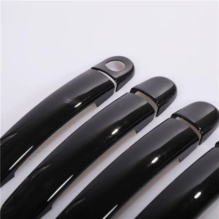 Pour Skoda Fabia I 6Y 1999 2000 2001 2002 2003 2004 2005 2006 noir brillant Chrome poignée de porte de voiture couvre accessoires de voiture autocollants