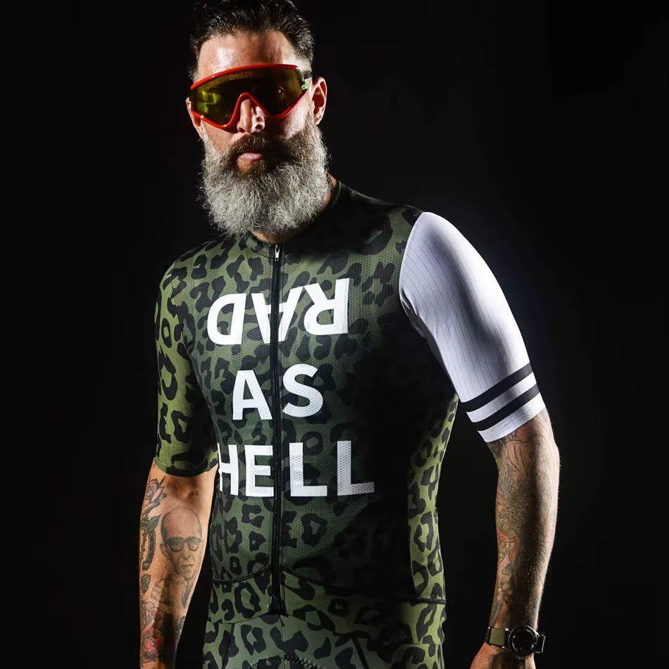 LOVE THE PAIN-Maillot de Cyclisme à Manches Courtes pour Homme