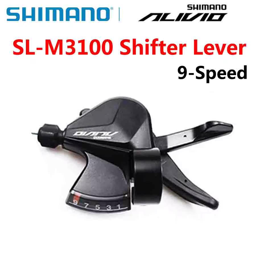 SHIMANO Alivio 9 vitesses SL M3100 droit Rapidfire Plus levier de changement de vitesse bande de serrage 9v vtt vélo