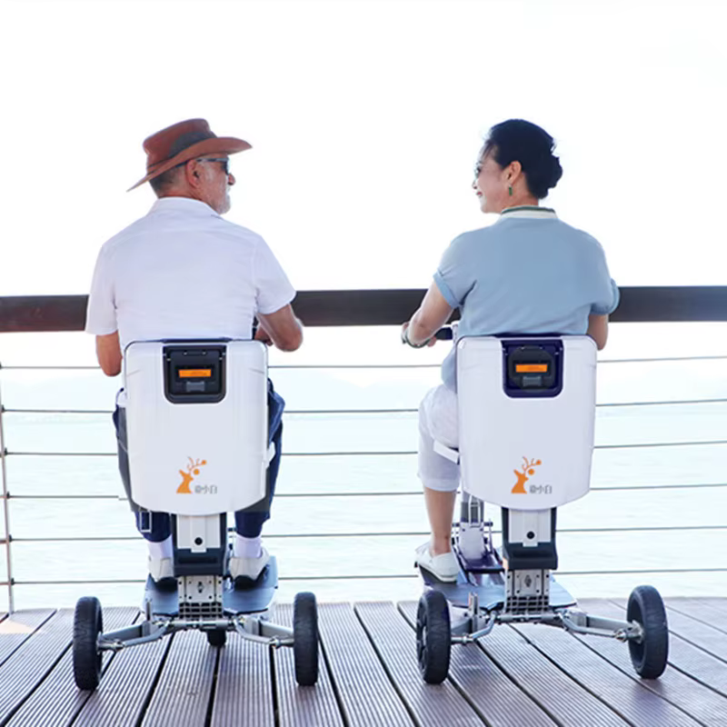 Trottinette Électrique Pliable à 3 Roues pour Personnes à mobilité réduite Fauteuil Roulant avec PerfecBattery