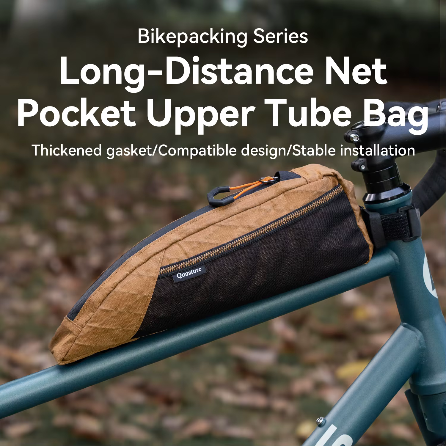 Qunature Bikepacking – Lot de 2 sacs de cadre de vélo