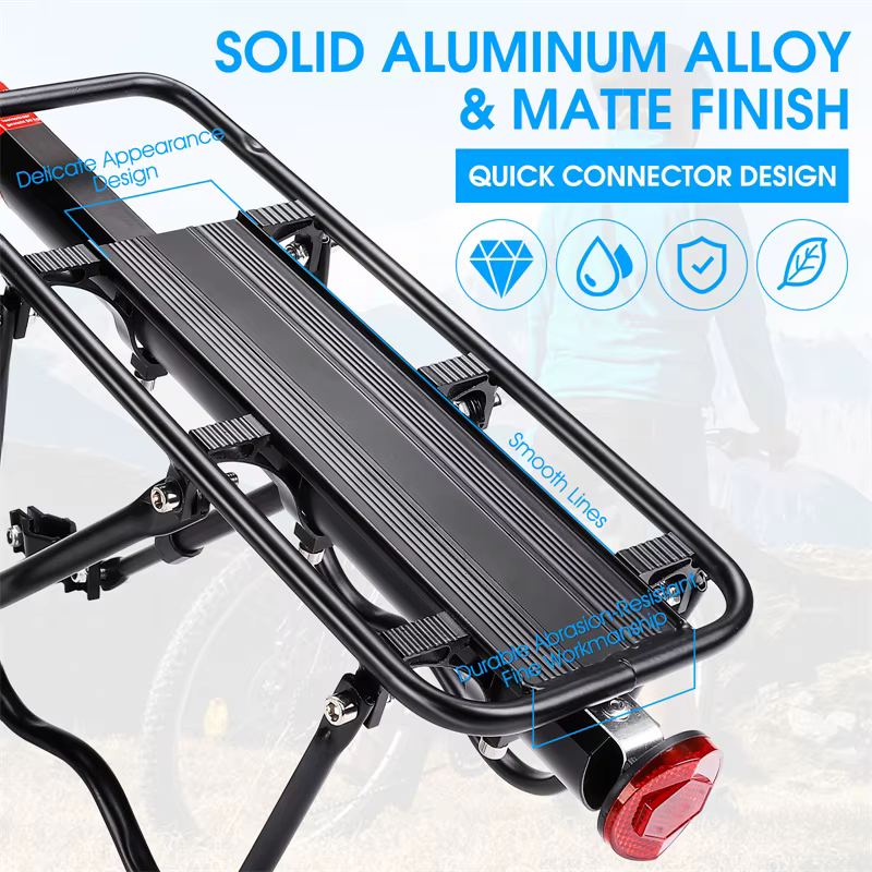 WEST BIKING-Porte-bagages universel et réglable en alliage d'aluminium pour enfant