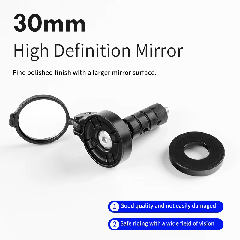Rétroviseur de vélo, miroir convexe en acrylique pour la conduite en extérieur