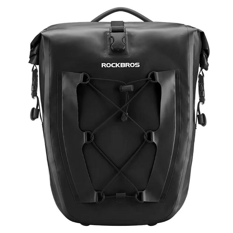 ROCKBROS étanche 25L vélo support sac voyage cyclisme sac panier PVC