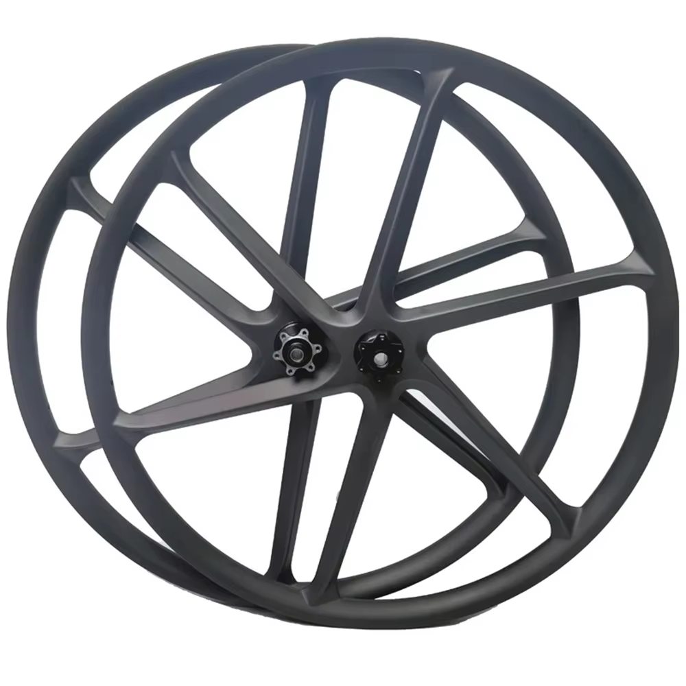 Roues à 6 rayons en carbone 29er 650b 27.5 XC AM pour vélo électrique