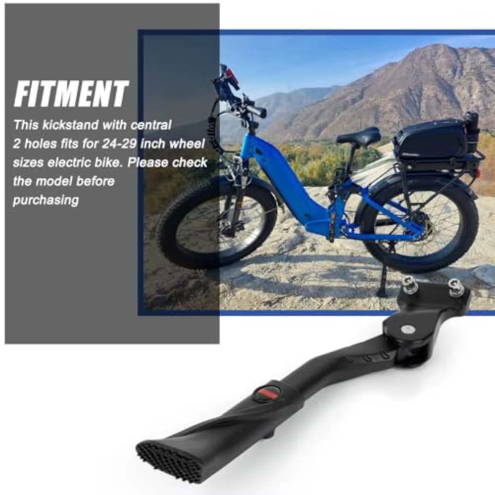 Béquille de vélo réglable antidérapante 24"-29" pour vélo électrique