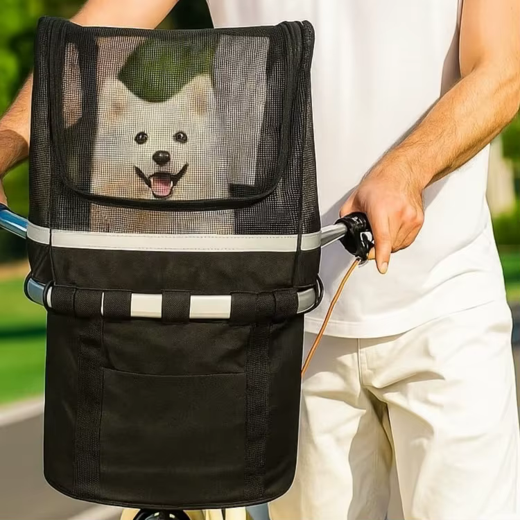 Housse de panier de vélo pour chats et chiens