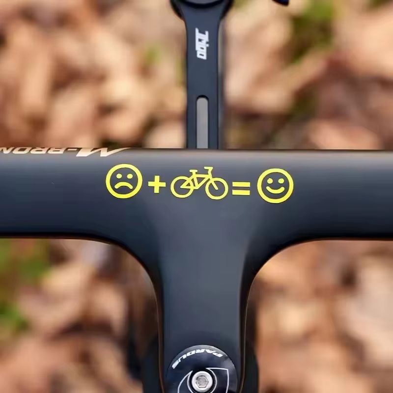 1 ensemble d'autocollants personnalisés pour vélo