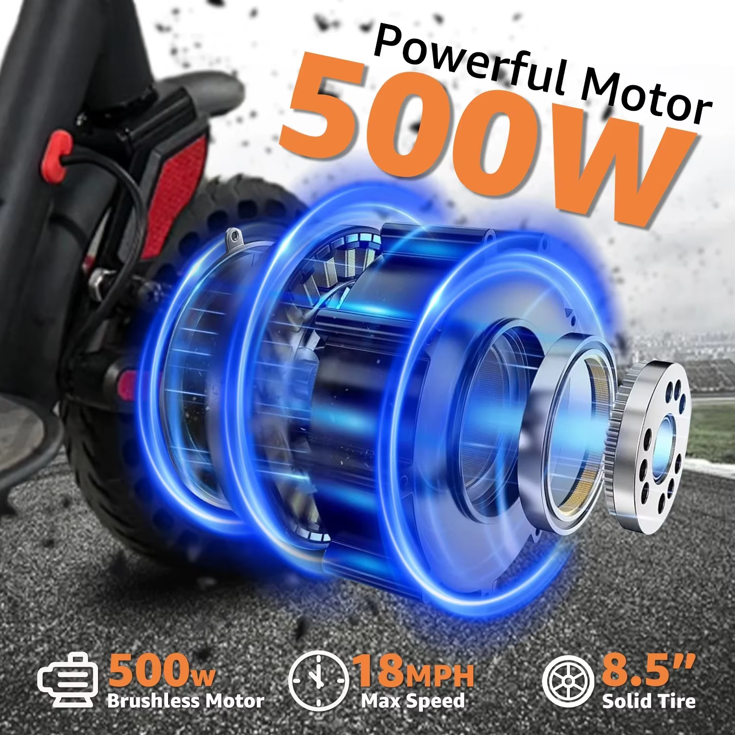 Trottinette électrique intelligente 500W pliable