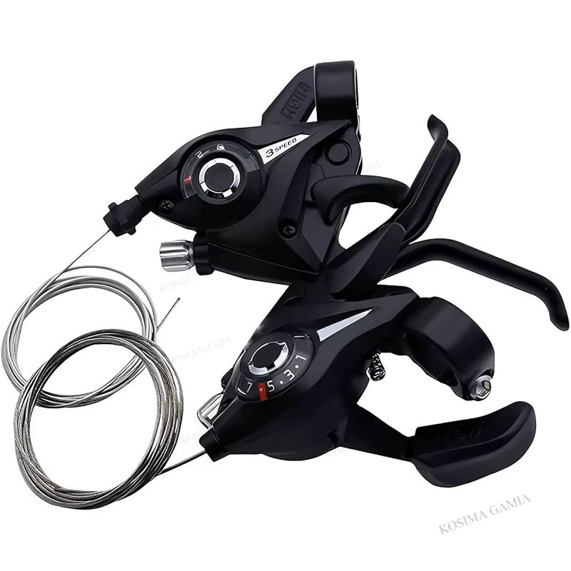 Manettes de vitesse et leviers de frein de vélo 3 x 7/8 21/24 vitesses avec indicateur