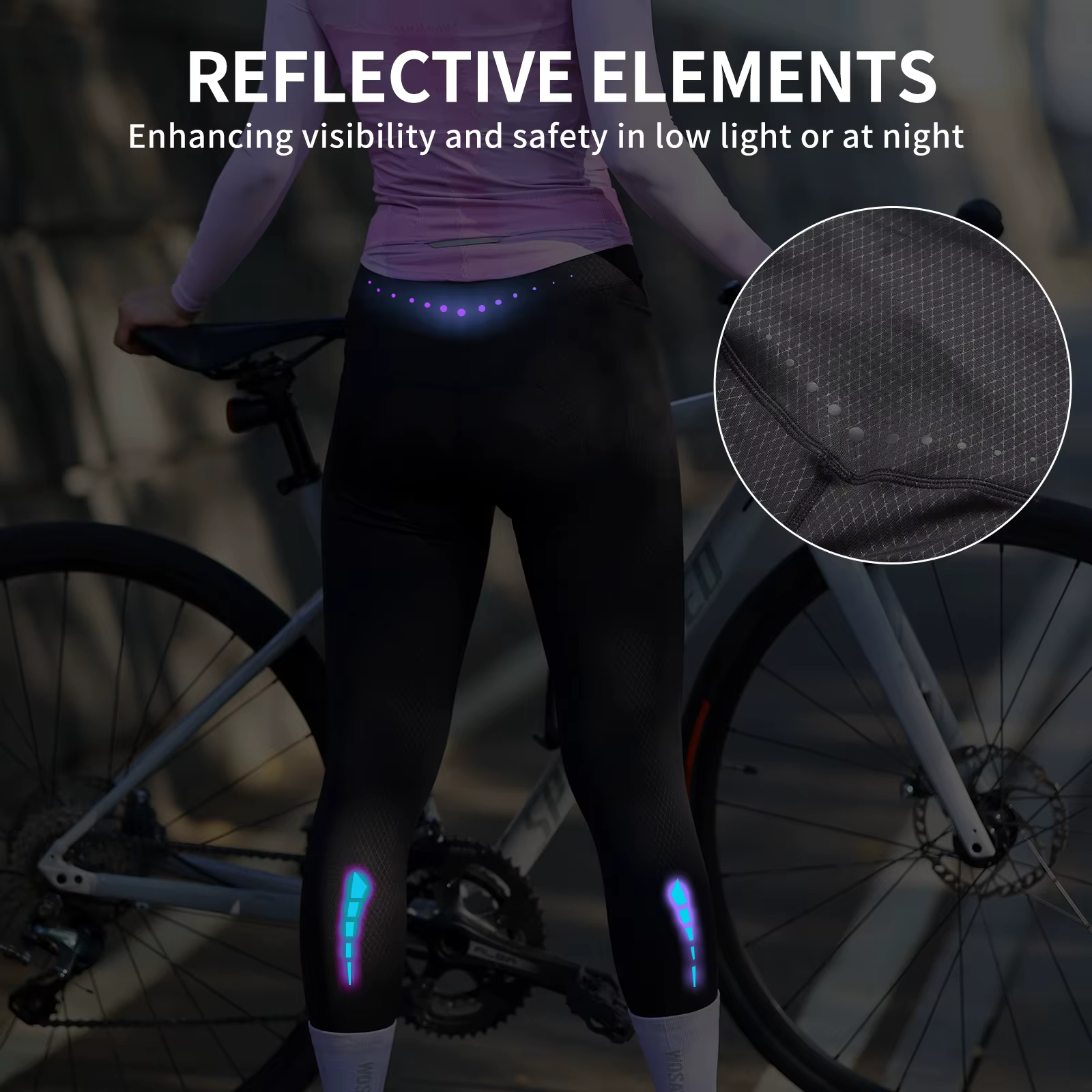WOSAWE femmes pantalons de cyclisme VTT