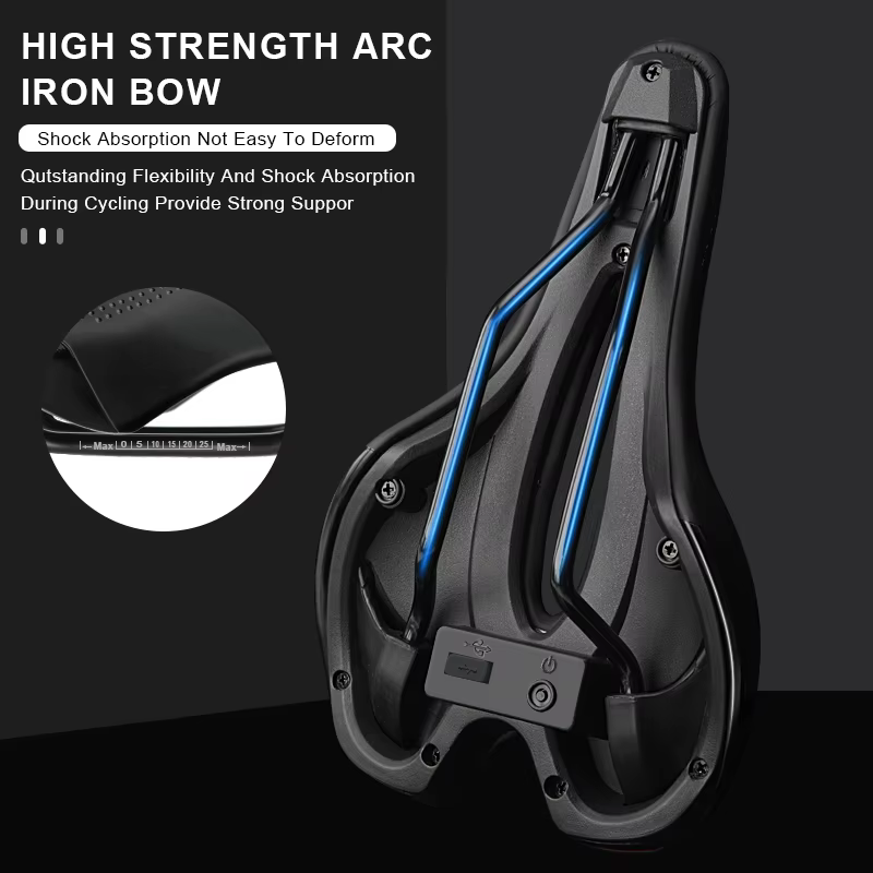 Selle de vélo avec feu arrière