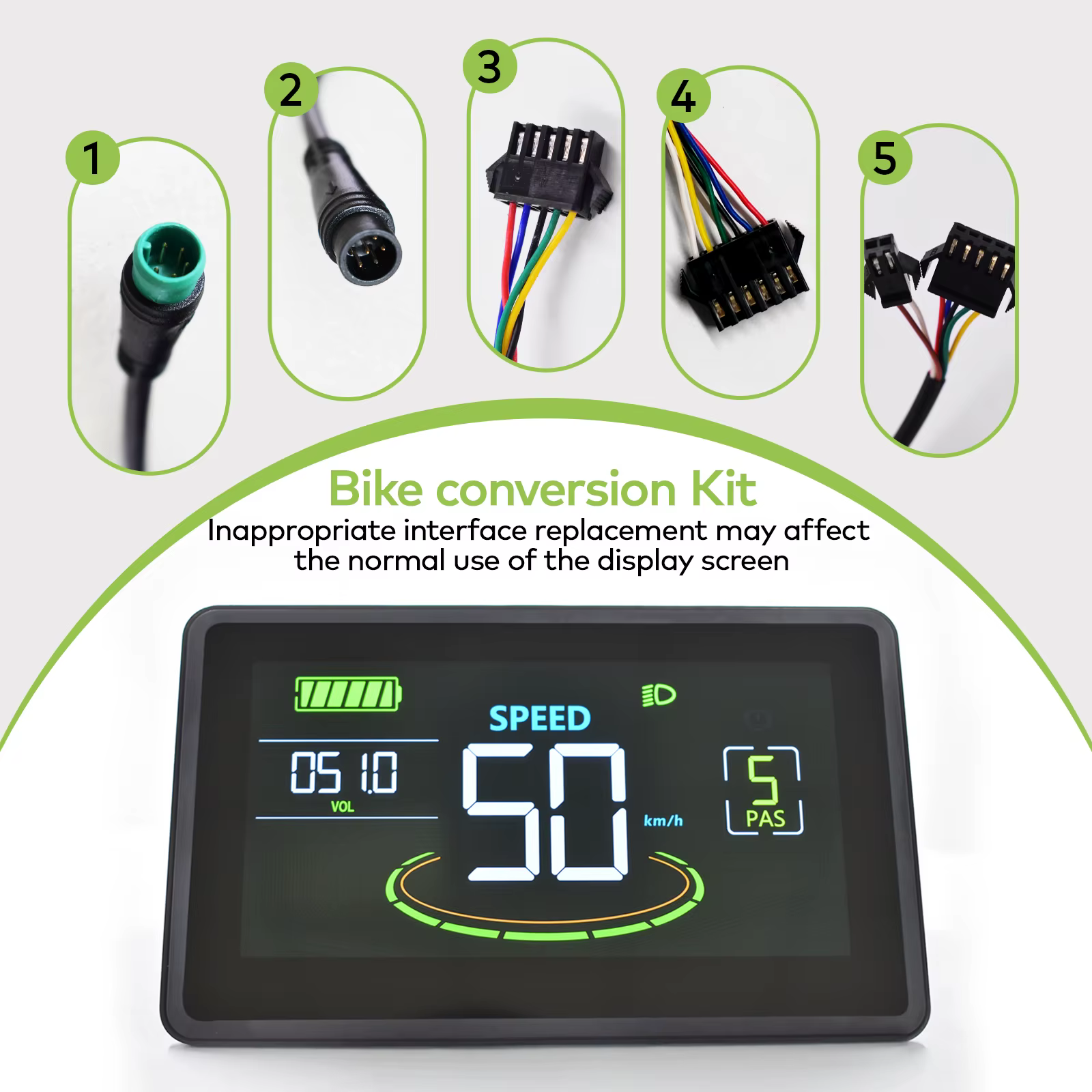 Ordinateur de vélo H6C à grand écran LED