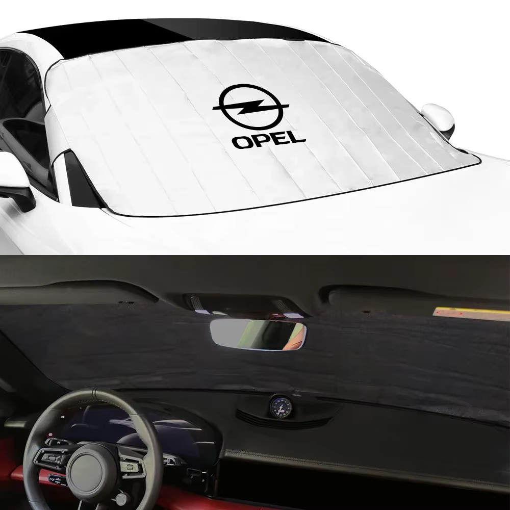 Couverture de pare-brise avant de voiture, accessoires automobiles, pare-soleil, Opel Corsa C D Astra H J G K Insignia Vectra C B Meriva a Zafira Tigra