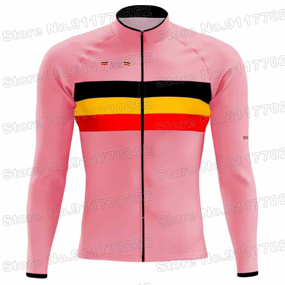 Maillot de cyclisme de l'équipe nationale de Belgique 2025 pour homme