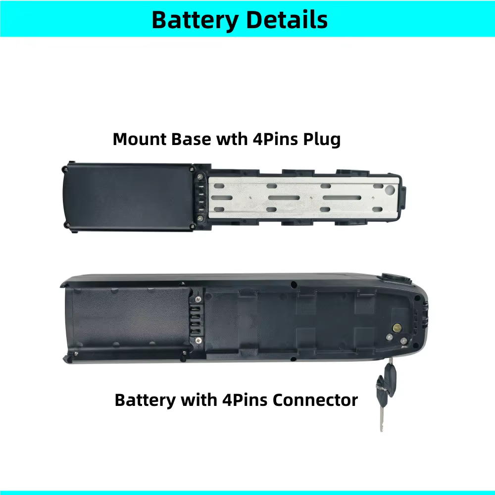Batterie de vélo électrique de montagne Finbike M10 36v 10.4Ah 10Ah 13Ah 15Ah 16Ah 17.5Ah 48v