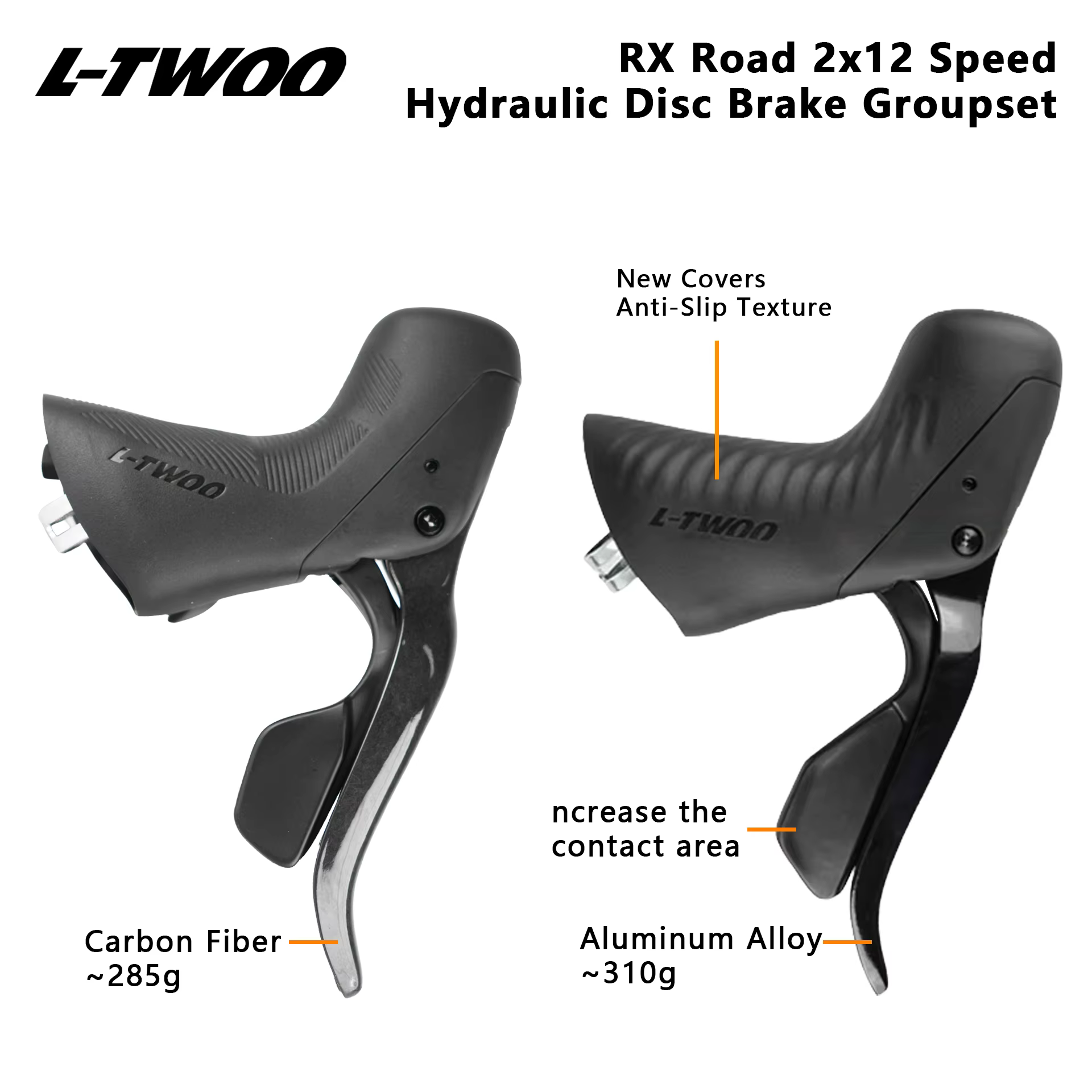 LTWOO RX12-Disc 2x12s Route Hydraulique Frein À Disque Groupe
