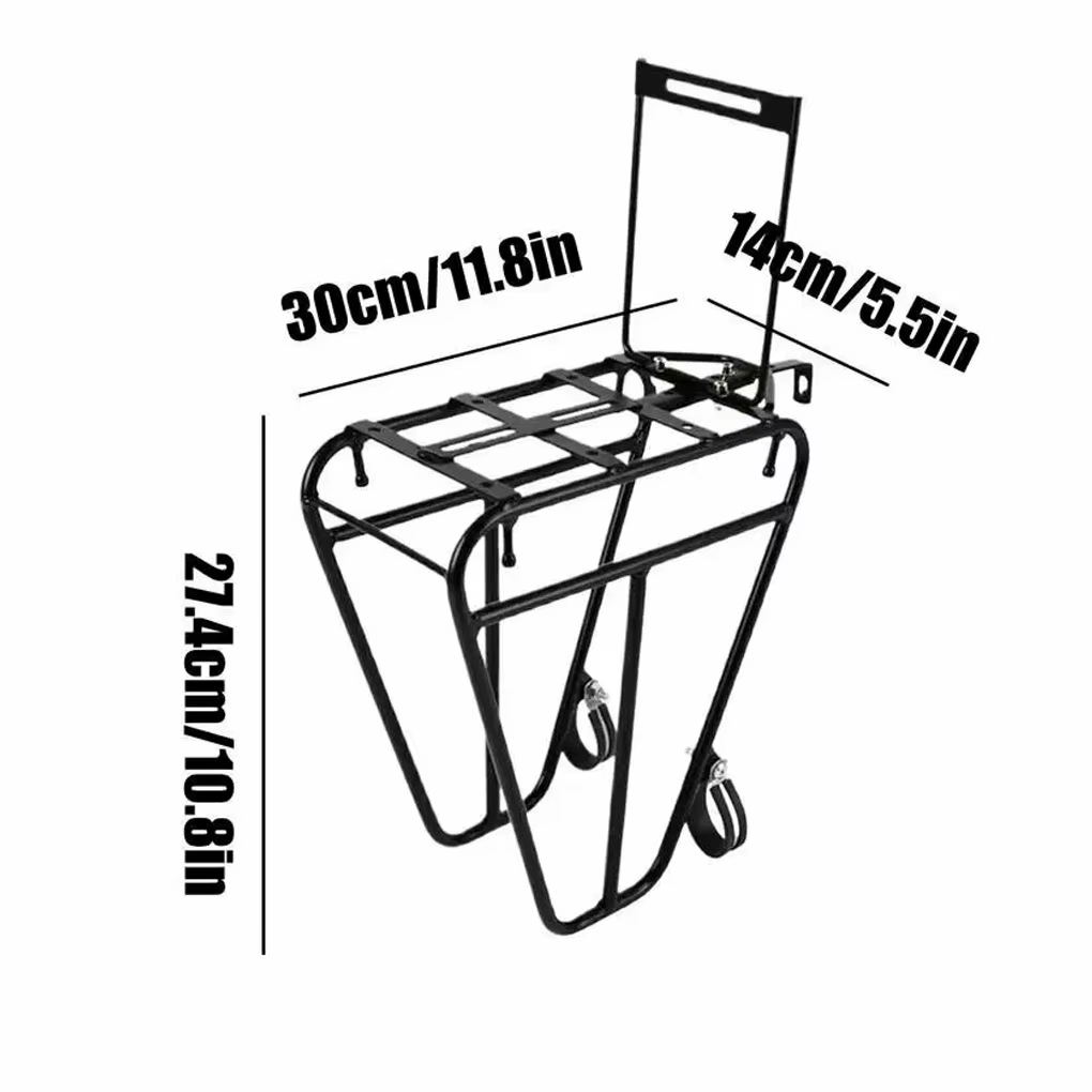 Porte-bagages universel en acier pour fourche avant de vélo