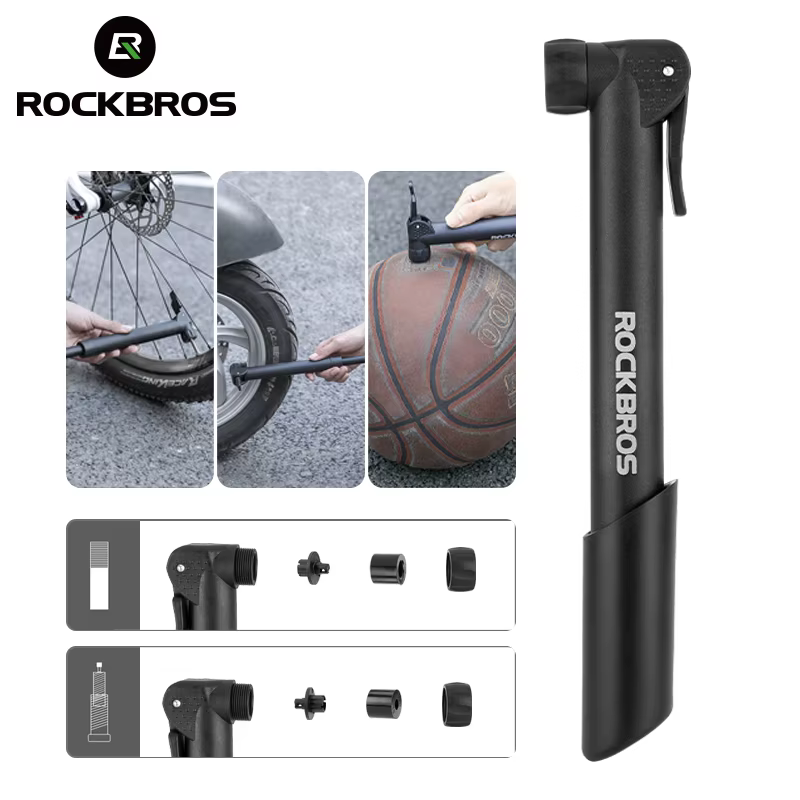 ROCKBROS pompe à vélo 80PSI Schrader Presta Valve