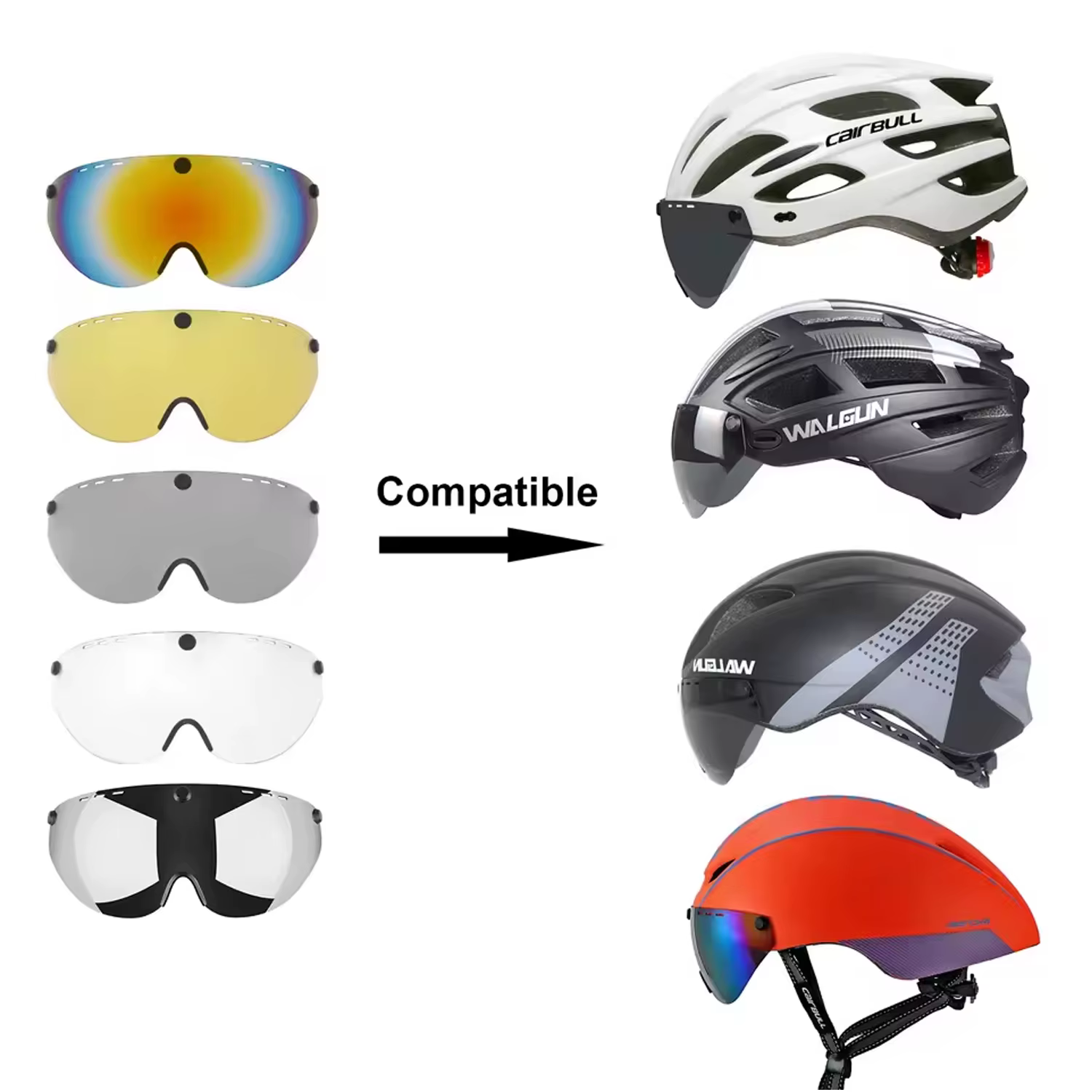 Route vtt casque de vélo lunettes de cyclisme visière accessoires tt