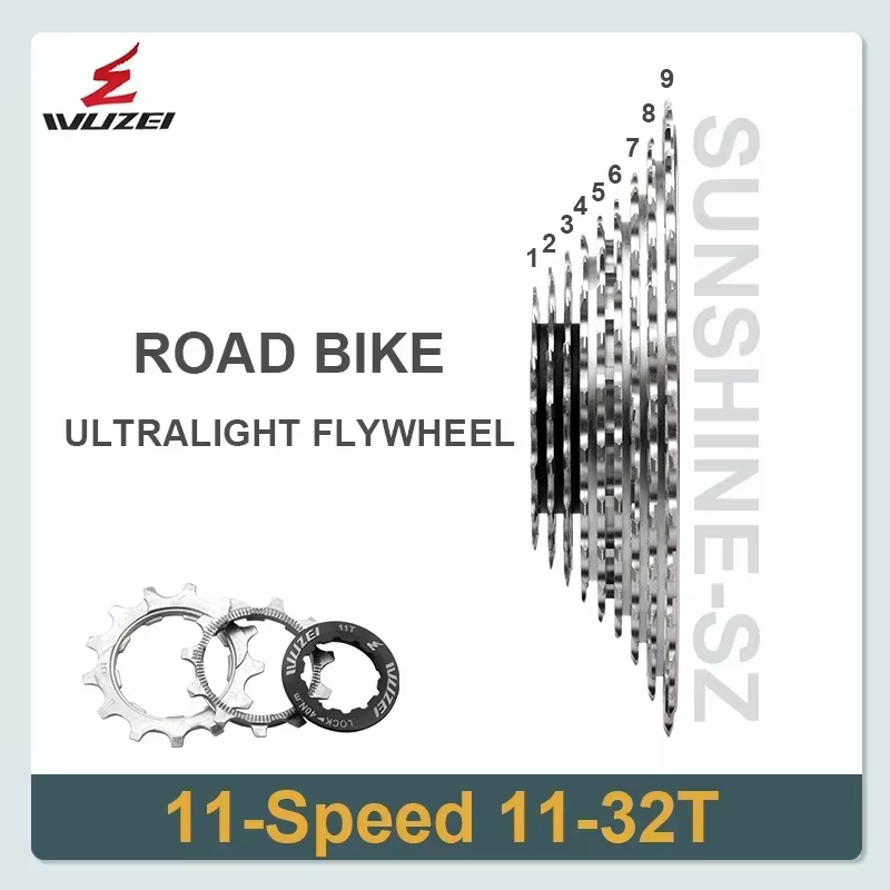 WUZEI SL CNC vélo de route 12/11S roue libre ultralégère 11-28/32/34/36T