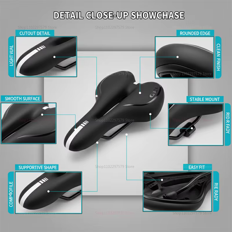 Selle de vélo de route confortable