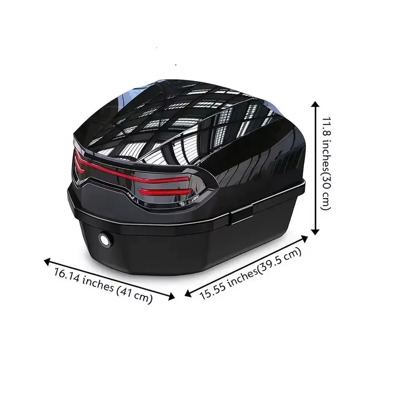Boîte arrière pour scooter extra large 48L/58L avec dossier