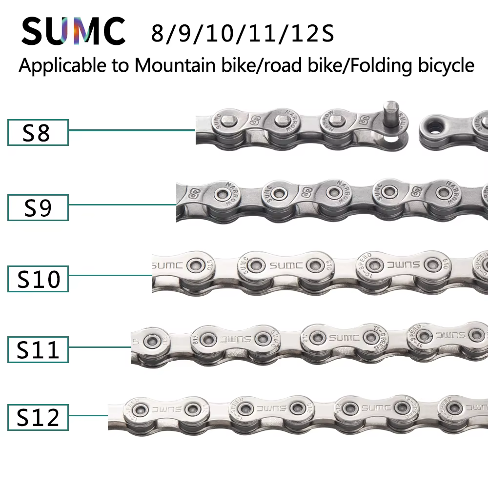 Chaîne de vélo SUMC 8/9/10/11/12 vitesses