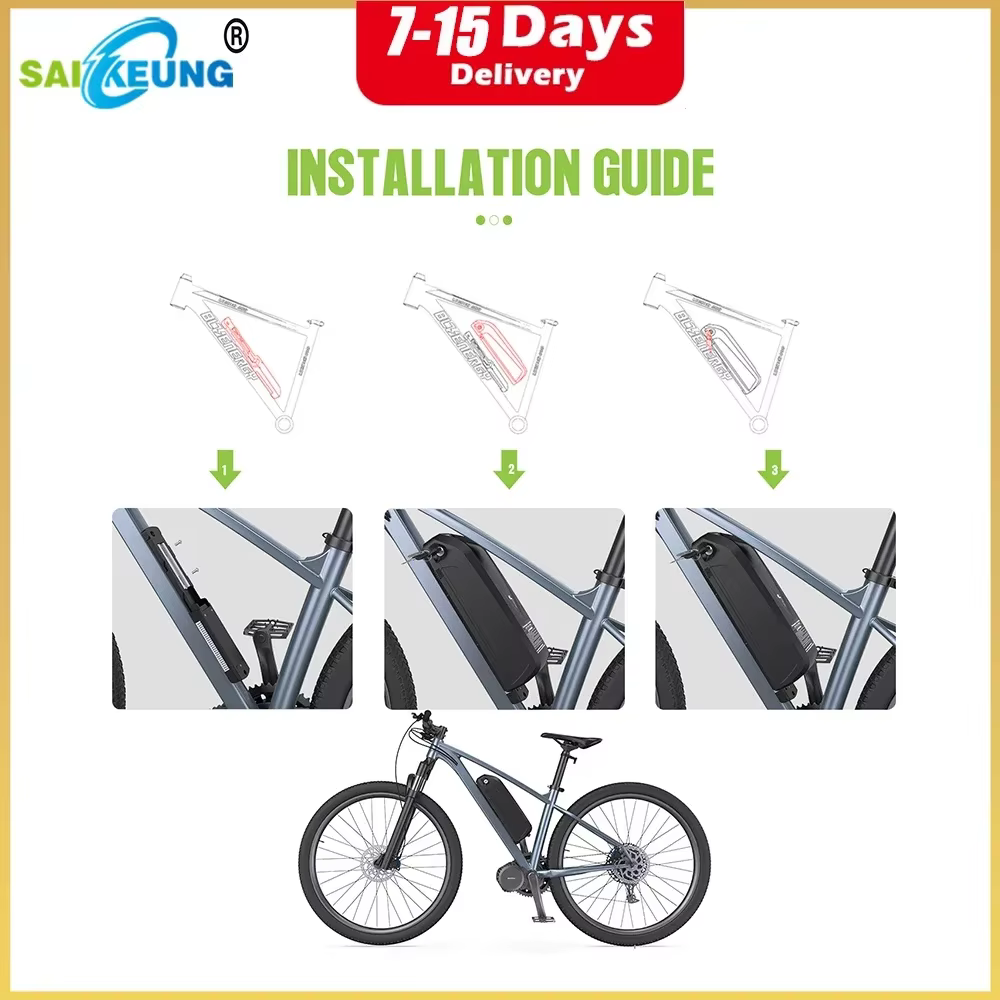Batterie Vélo Électrique Hailong 48V Chamrede 36V 52V 60V 72V 48V 20Ah 30Ah 35Ah 40Ah 50Ah 60Ah 2000W