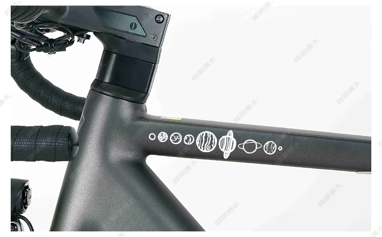 Nouveaux autocollants de vélo neuf planètes majeurs pour cadre