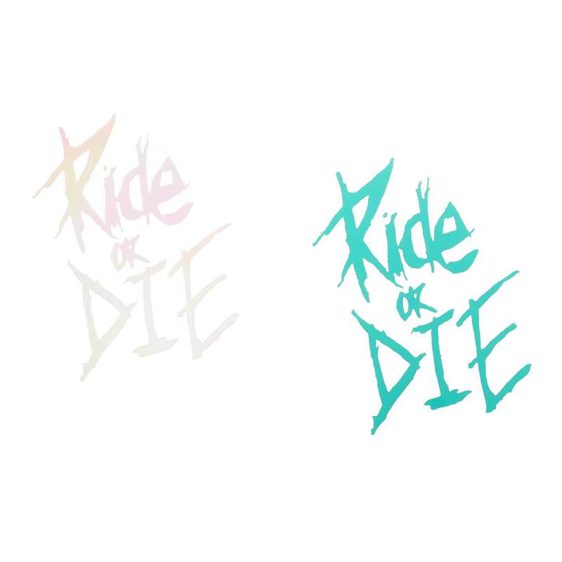 Autocollant de cadre de vélo Ride Or Die