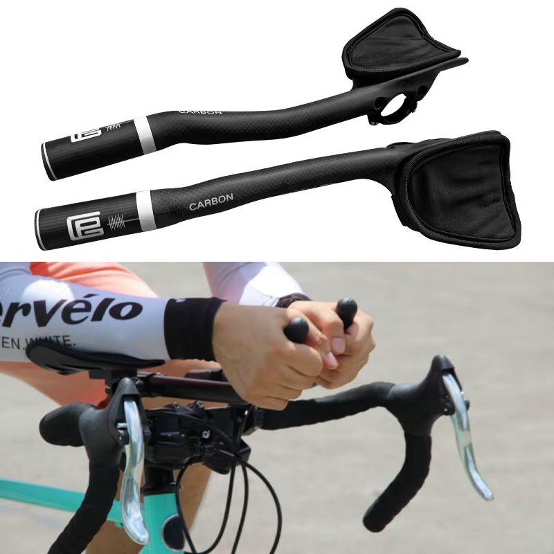 Guidon de vélo de route en fibre de carbone intégrale pour le cyclisme