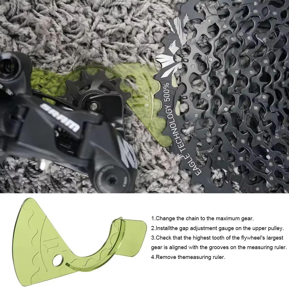 Outil de réglage des interstices de chaîne de vélo SRAM Eagle GX NX 12 vitesses pour dérailleur arrière et cassette