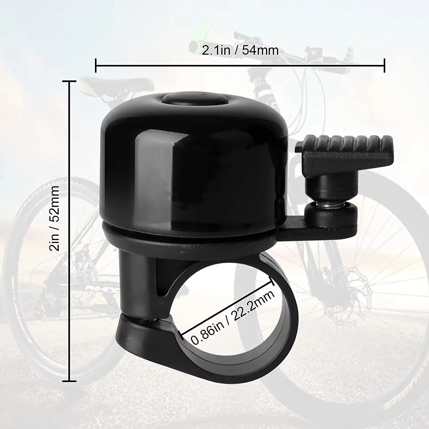 Sonnette de vélo en alliage