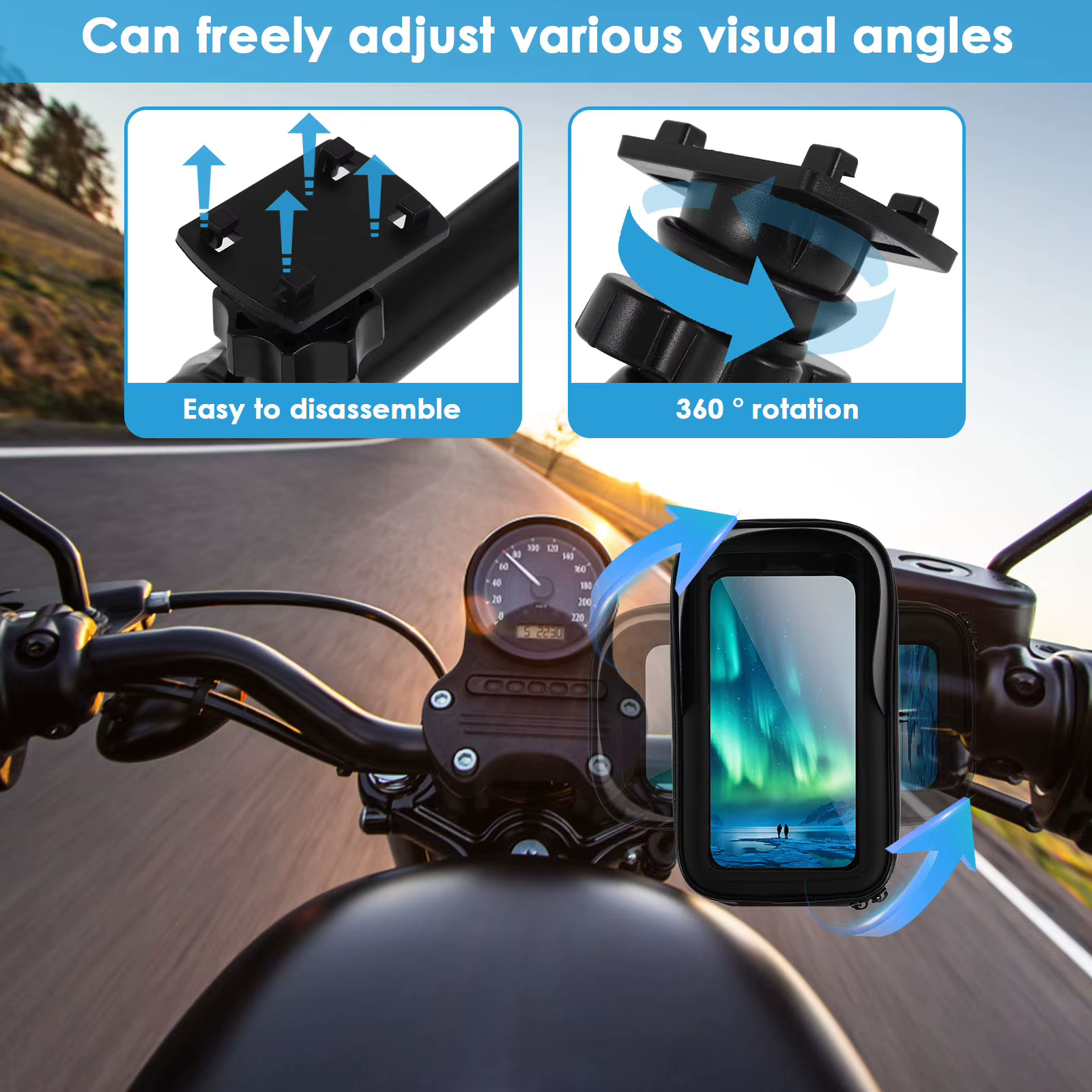 Sac de support de téléphone de vélo