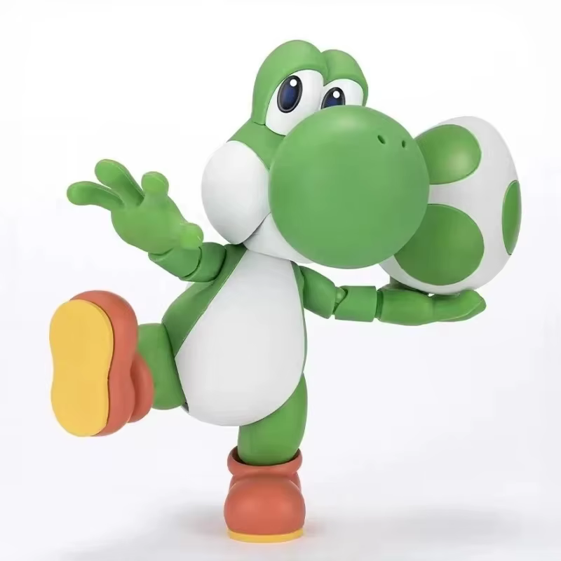 En stock, Bandai S.H.Figuarts, série Super Mario, Luigi, Bowser, Yoshi, pack d'accessoires de scène, figurines d'action, jouets pour garçons et filles, cadeau
