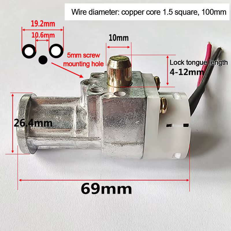 Serrure universelle de boîtier de batterie au lithium pour vélo électrique