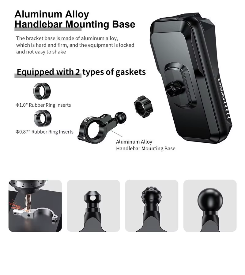 Support de sac de guidon de téléphone de vélo