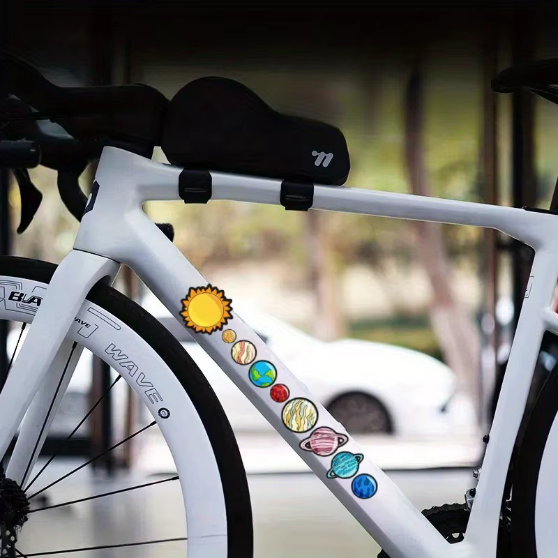 Autocollant de vélo 2D plat 2 pièces