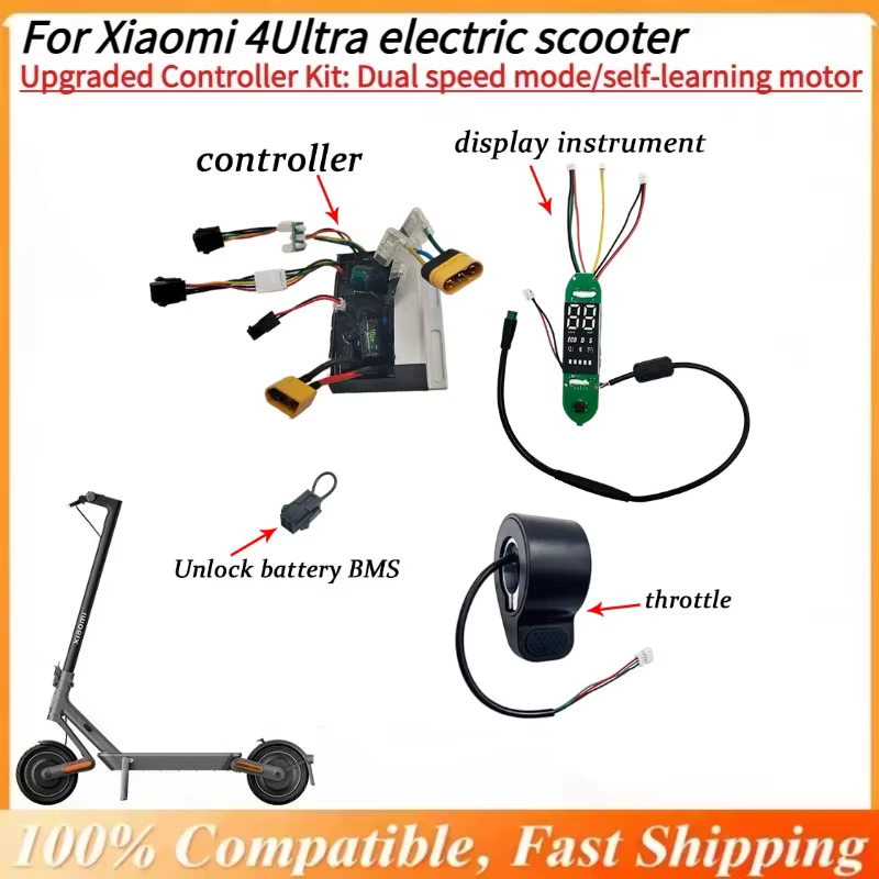 Kit de contrôleur de trottinette électrique amélioré 55 km/h pour Xiaomi 4Ultra - Déverrouillage de la vitesse