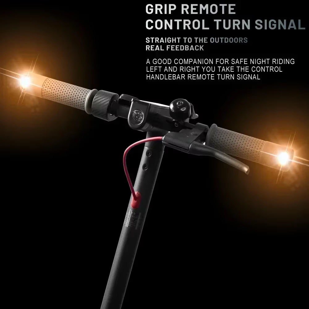 Poignée de guidon avec clignotants ou feu arrière pour trottinette électrique Ninebot Max G30 ES1 ES2 ES3 ES4, poignées de guidon avec feux clignotants