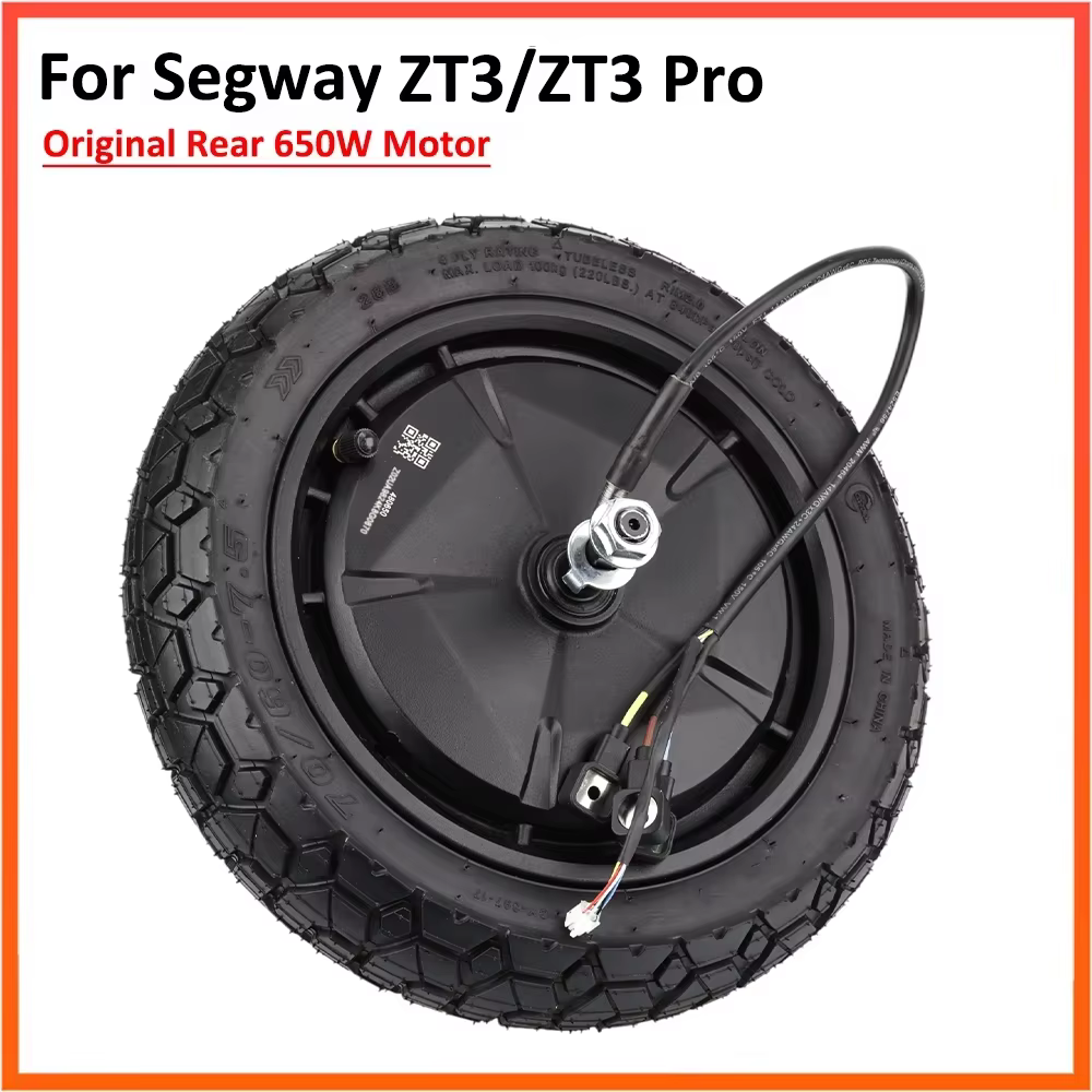 Moteur de roue arrière 650W d'origine pour Scooter électrique Segway ZT3 Pro